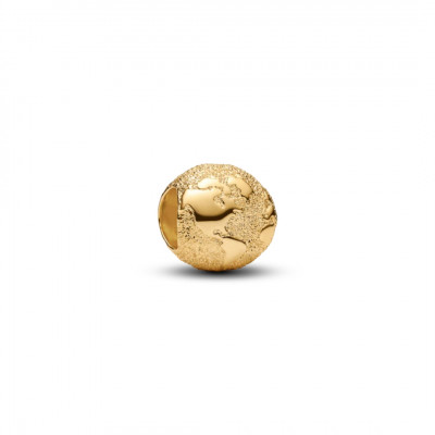 Globe 14k gold-plated mini charm