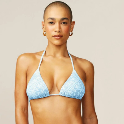 TOP BIQUÍNI CORTININHA ESTAMPA PAISLEY