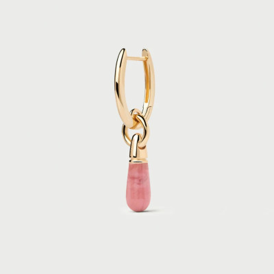 Rhodochrosite Jupiter Single Hoop